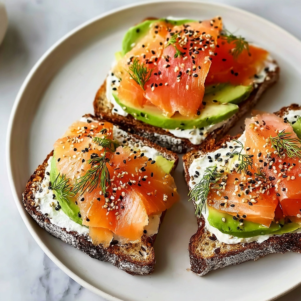 Smoked Salmon & Avocado Toast Recipe - Recipe Image