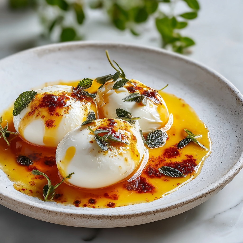 Turkish Eggs (Cilbir) Recipe - Recipe Image