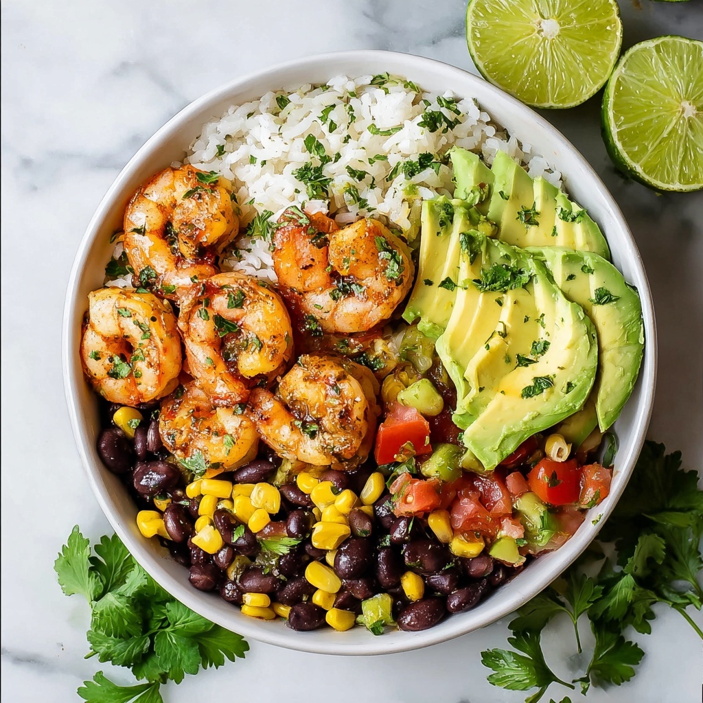 Shrimp Bowl with Cilantro Lime Rice Recipe - Recipe Image