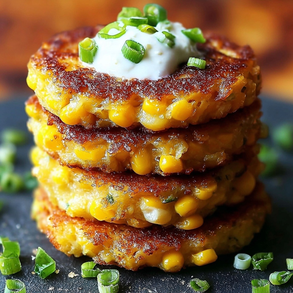Crispy Cheesy Corn Fritters Recipe - Recipe Image