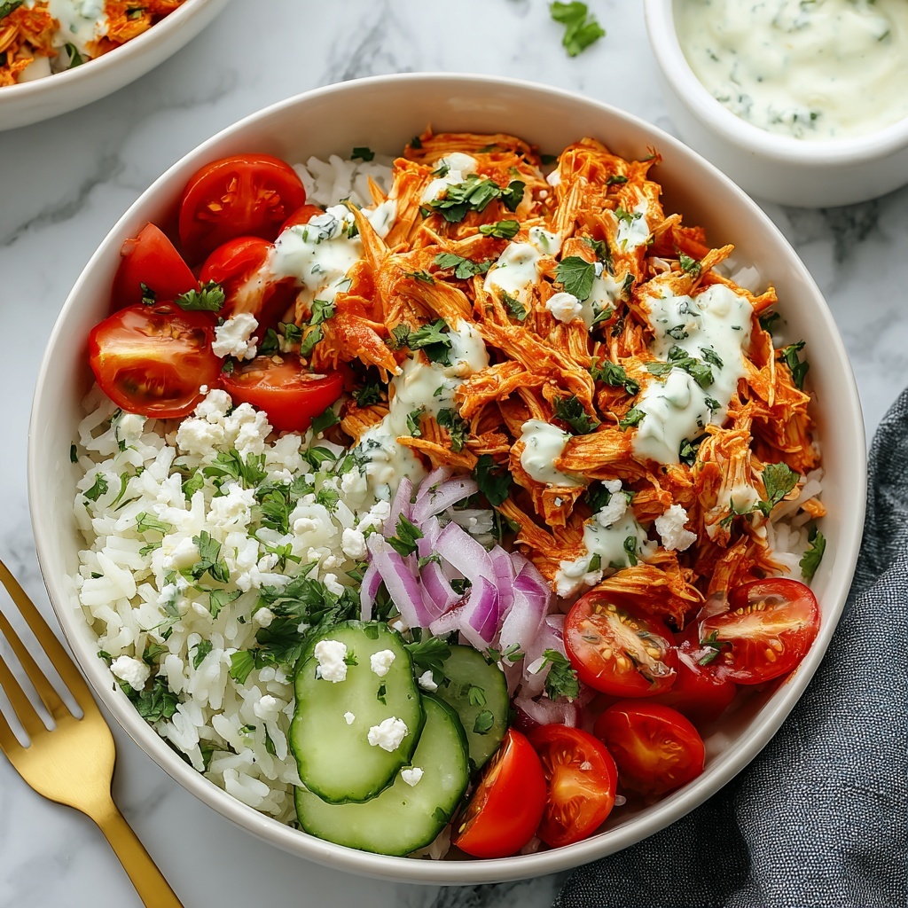 Quick Buffalo Chicken Rice Bowl Recipe - Recipe Image