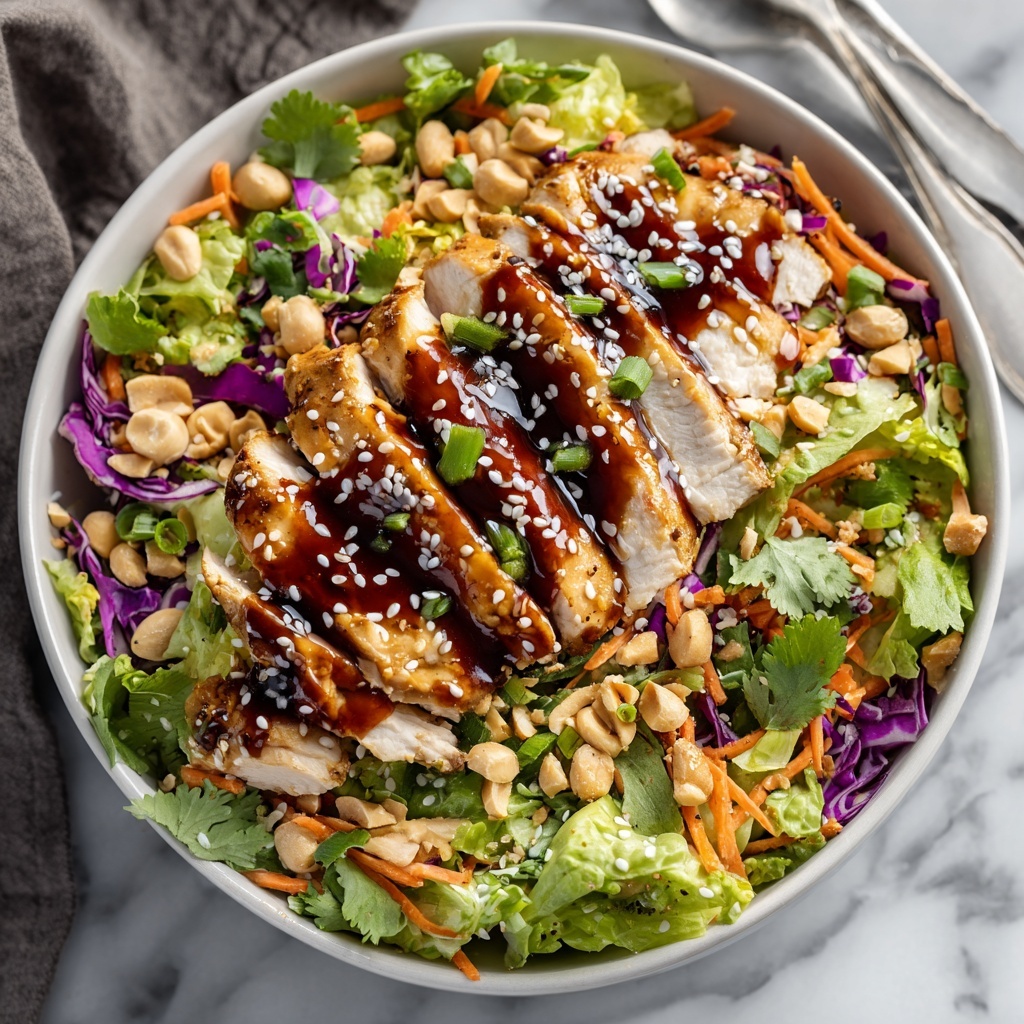 Crunchy Asian Sesame Chicken Salad Recipe - Recipe Image