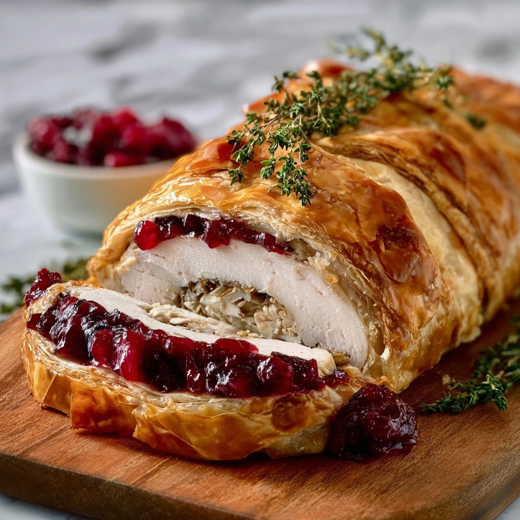 Cranberry Hazelnut Turkey Wellington Recipe - Recipe Image