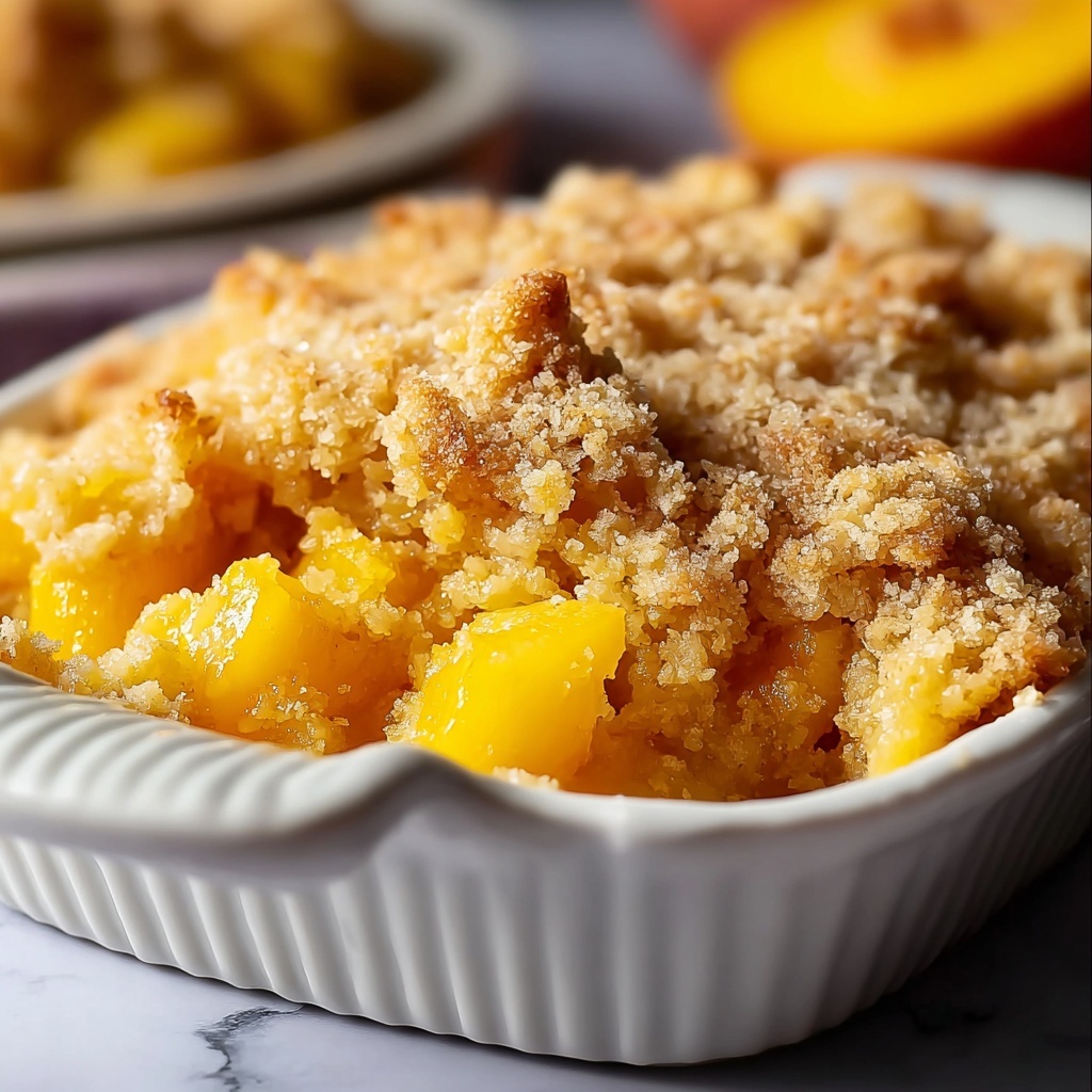 Easy Peach Dump Cake Recipe - Recipe Image