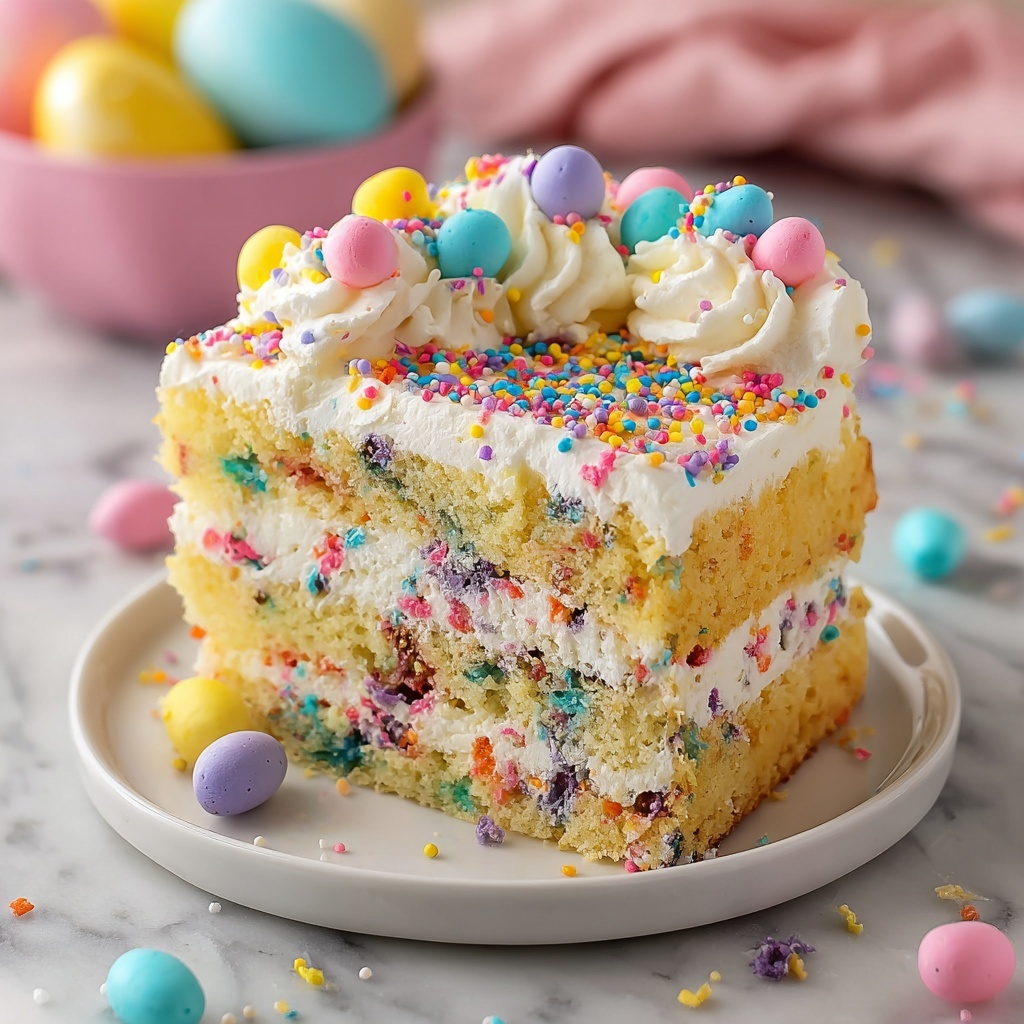 Easter Poke Cake Recipe - Recipe Image