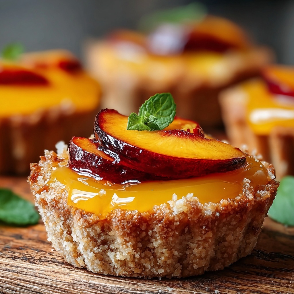 Mini Brown Butter Peach Tarts Recipe - Recipe Image