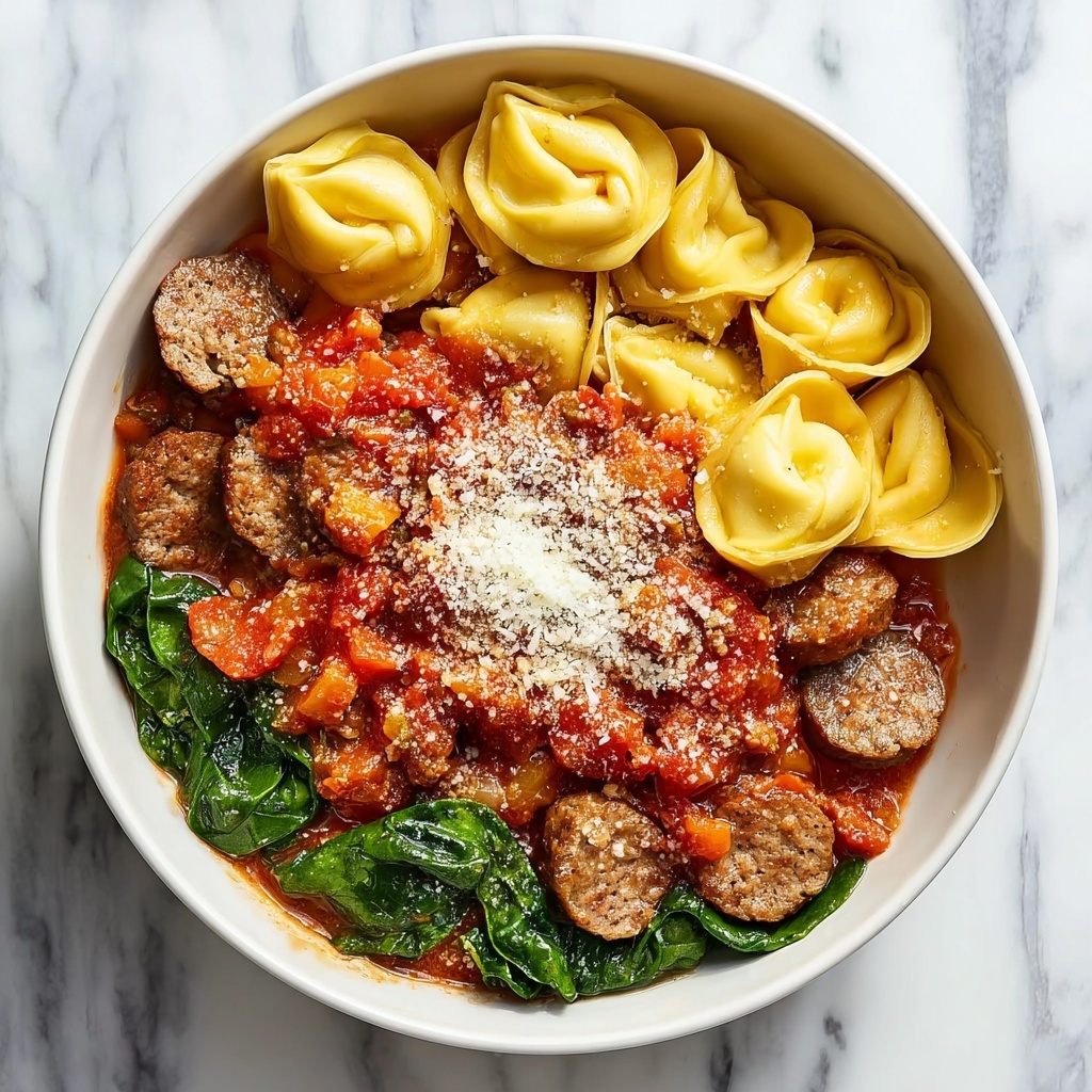 One Pan Tortellini with Sausage Recipe - Recipe Image