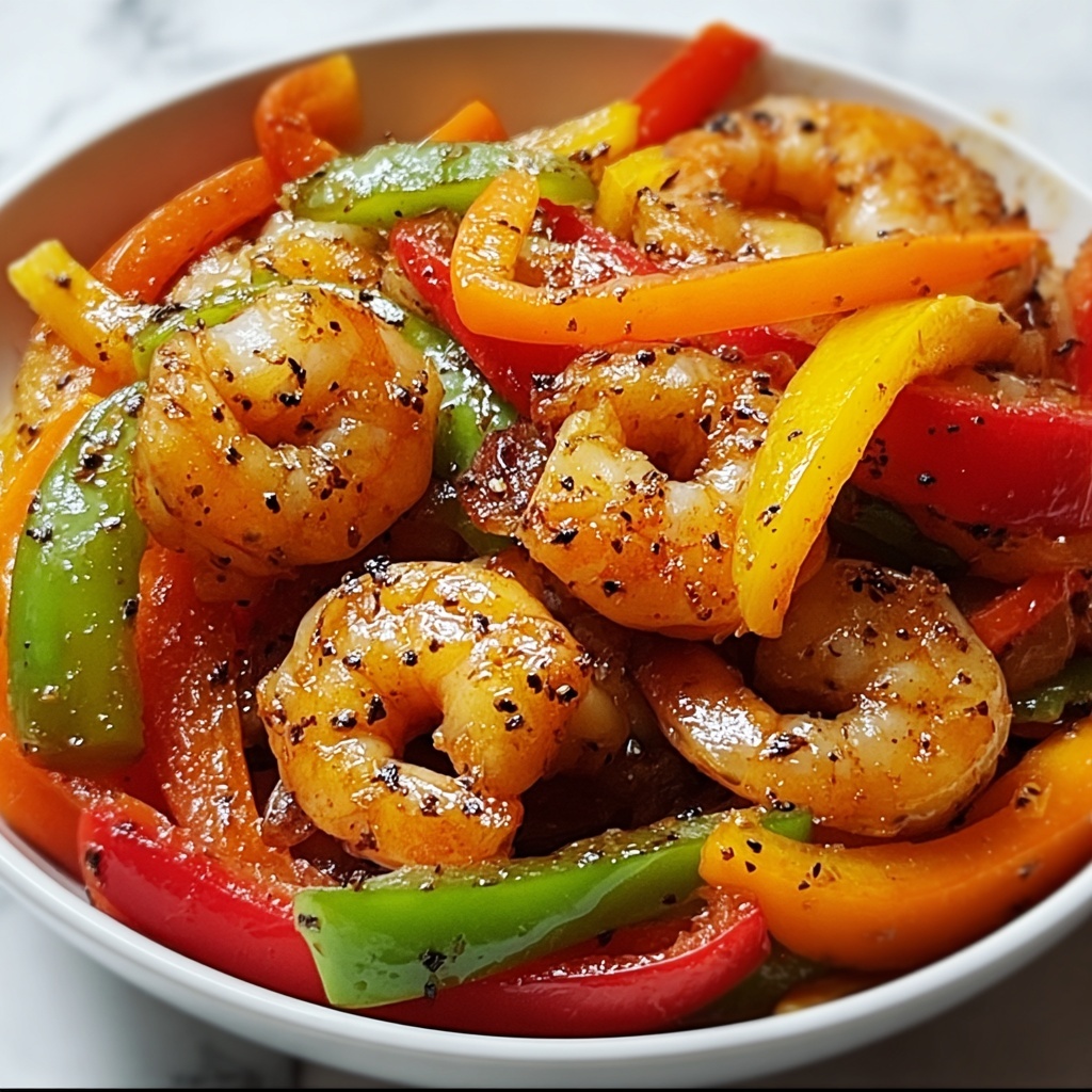 Shrimp and Pepper Stir-Fry Recipe - Recipe Image