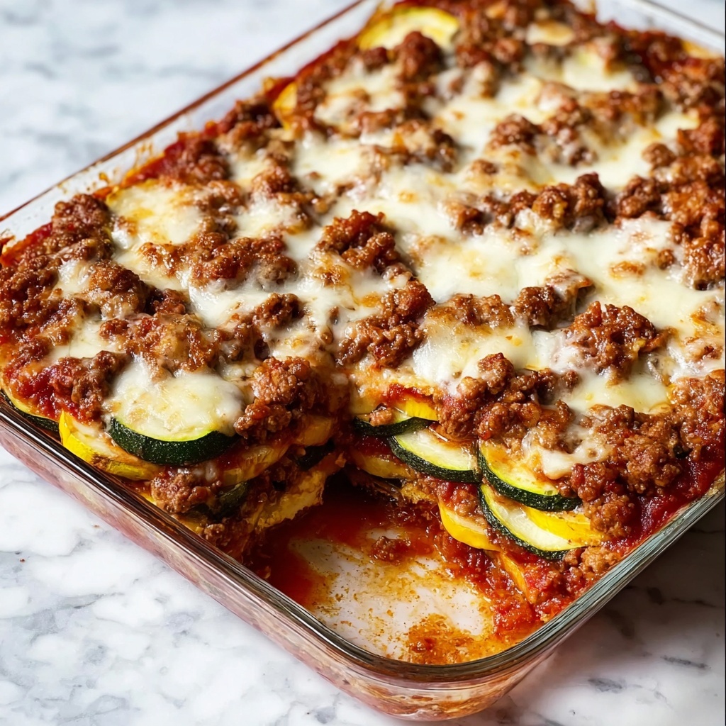 Zesty Zucchini Beef Casserole Recipe - Recipe Image