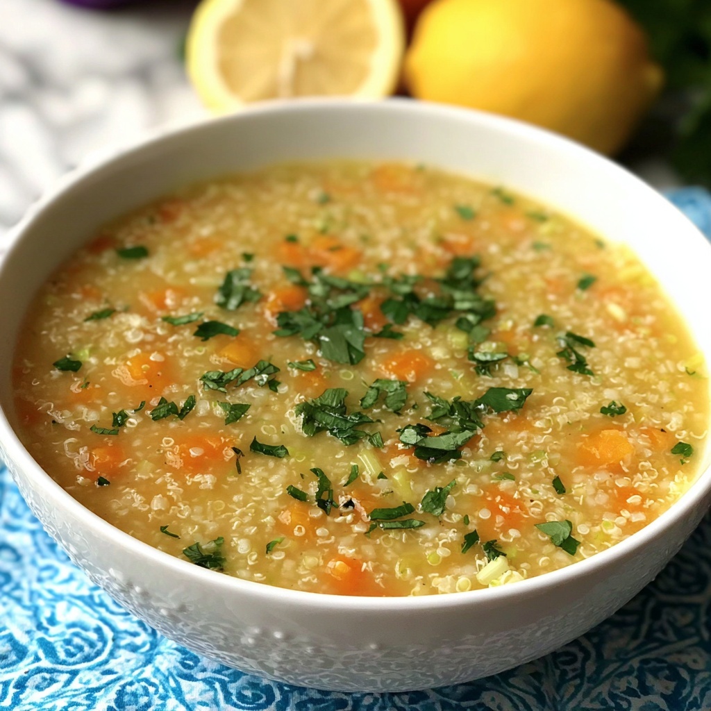 Lentil and Bulgur Soup with Lemon and Parsley Recipe - Recipe Image