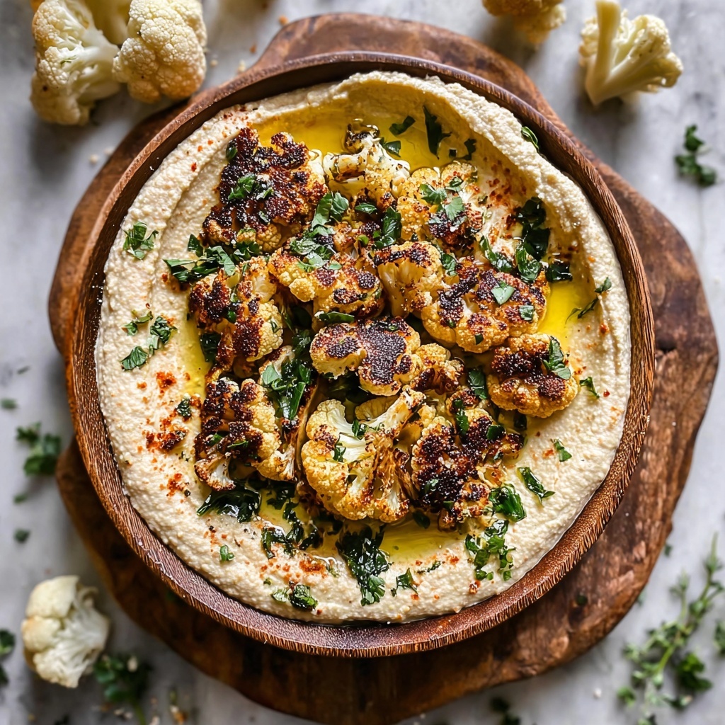 Crispy Roasted Cauliflower Hummus Recipe - Recipe Image