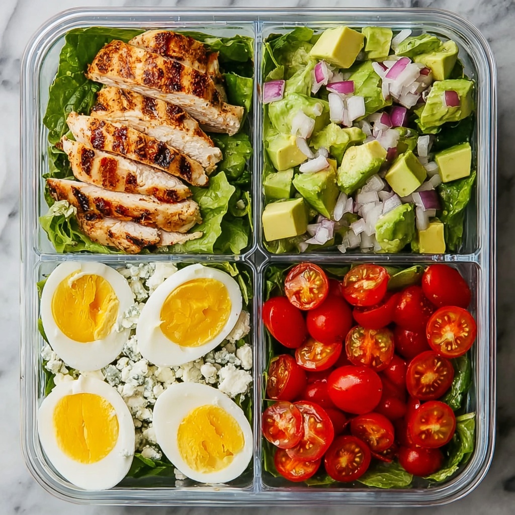 Easy Cobb Salad Meal Prep Recipe - Recipe Image