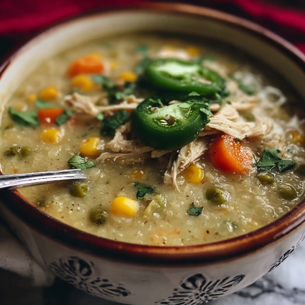 Crock Pot Green Enchilada Chicken Soup Recipe - Recipe Image