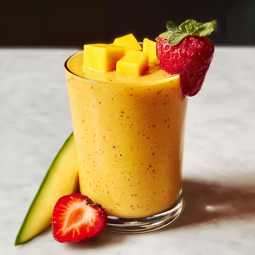 Tropical Mango Pineapple Smoothie Recipe - Recipe Image