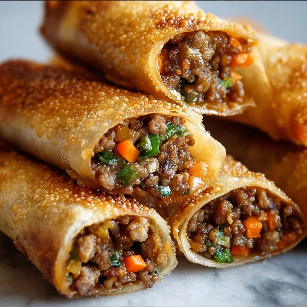 Spicy Beef Dumpling Rolls Recipe - Recipe Image