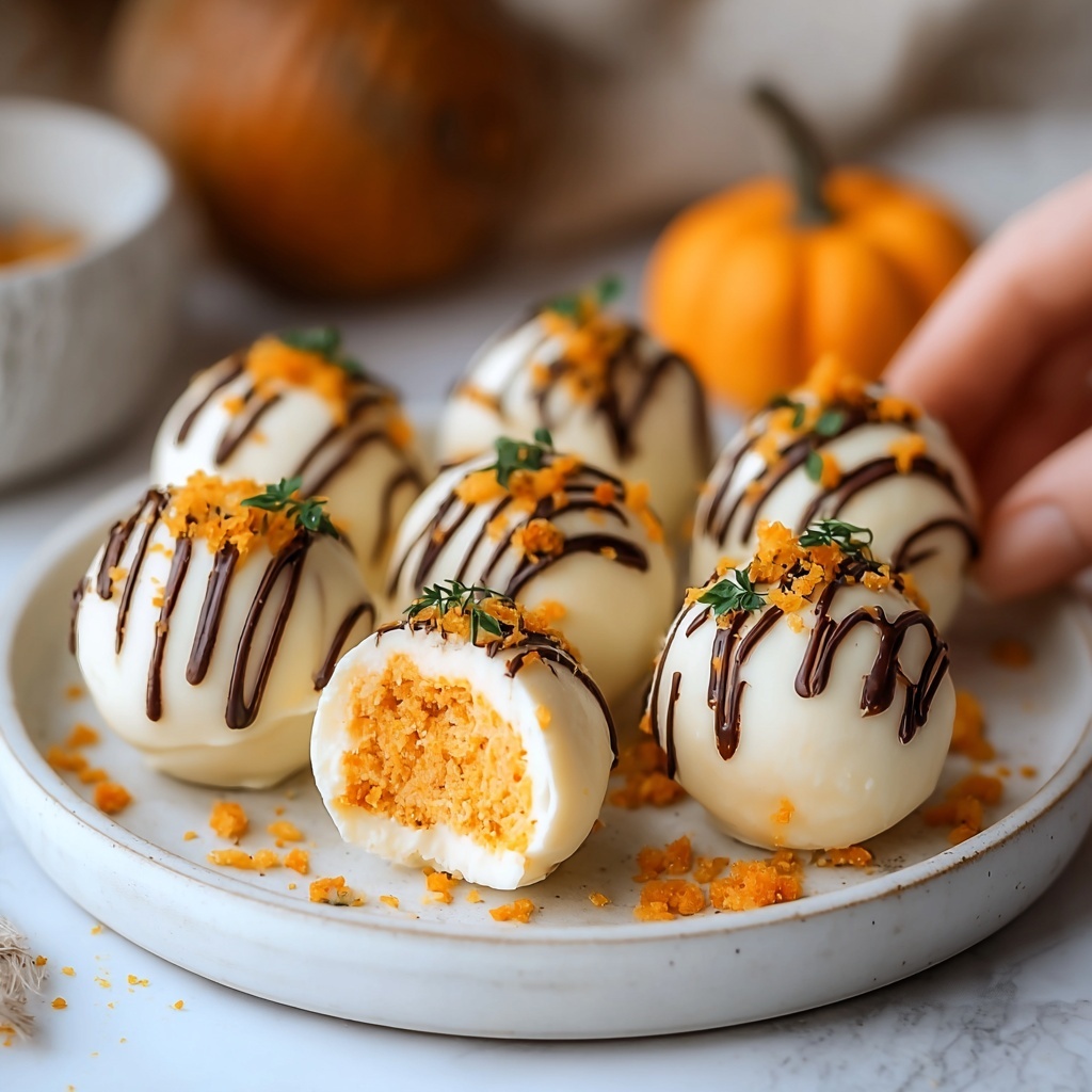 No-Bake Pumpkin Cheesecake Balls Recipe - Recipe Image