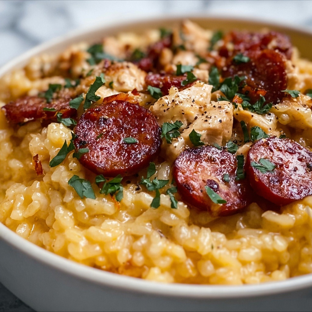 One Pot Chicken Risoni with Crispy Salami Recipe - Recipe Image