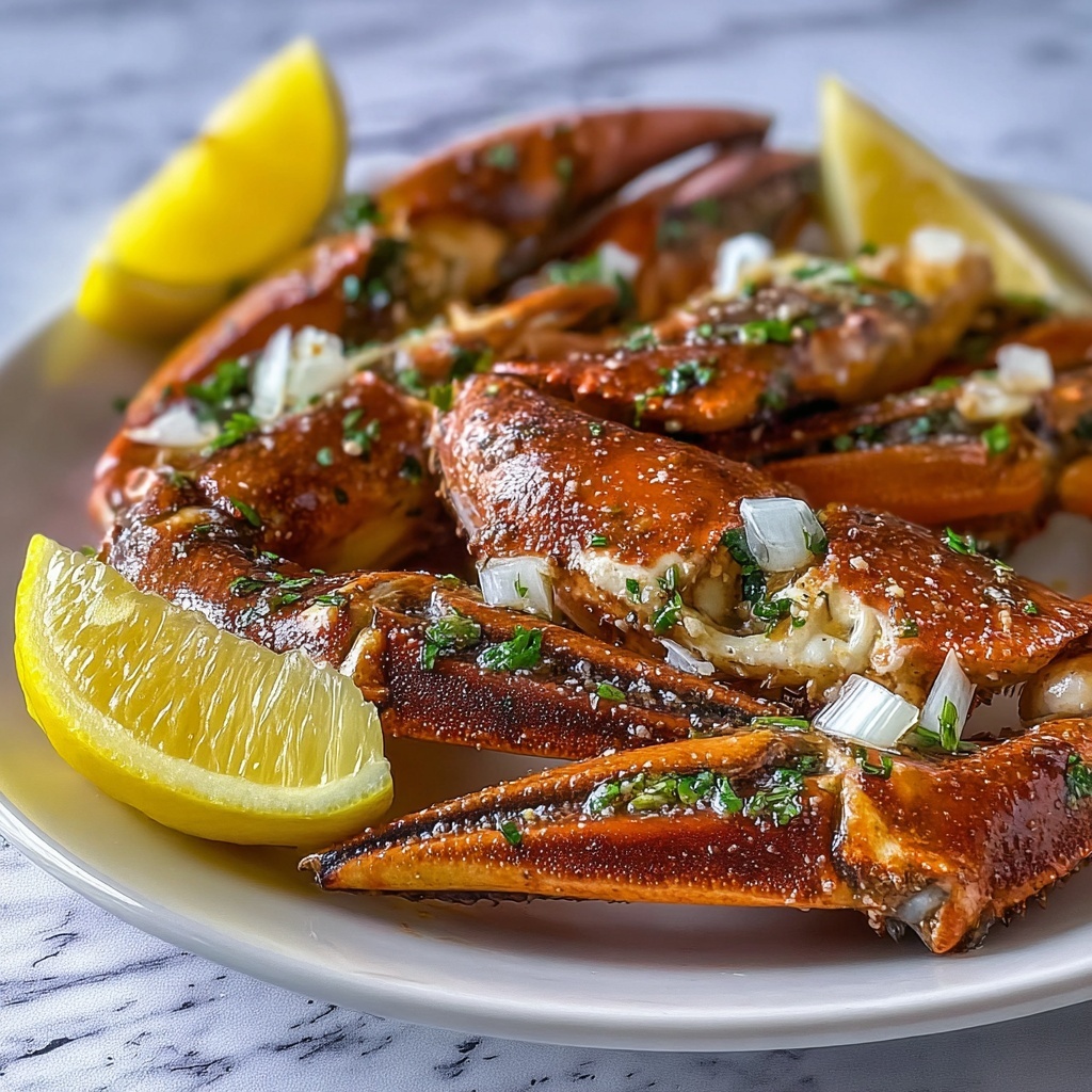 Keto Garlic Butter Crab Legs Recipe - Recipe Image