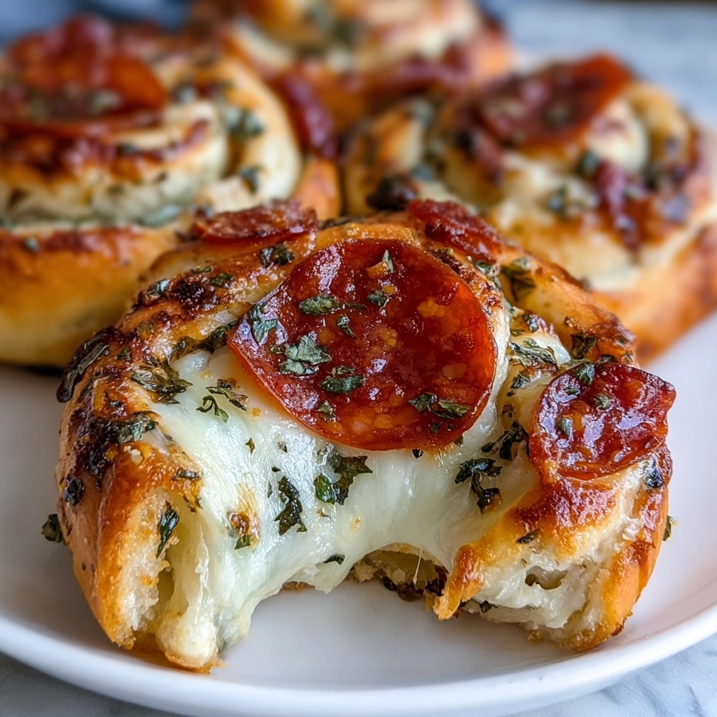 Pizza Roll Stuffed Garlic Knots Recipe - Recipe Image