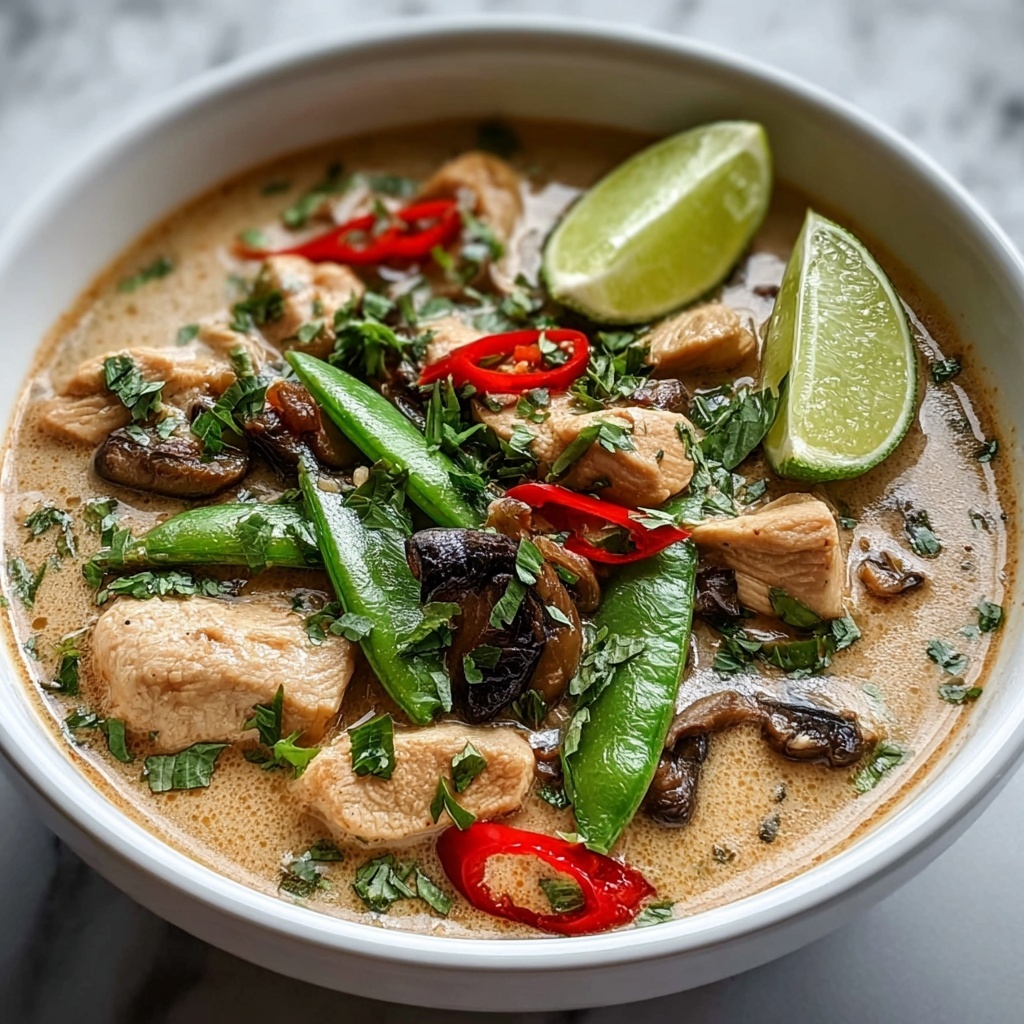 Thai Chicken Coconut Curry Soup Recipe - Recipe Image