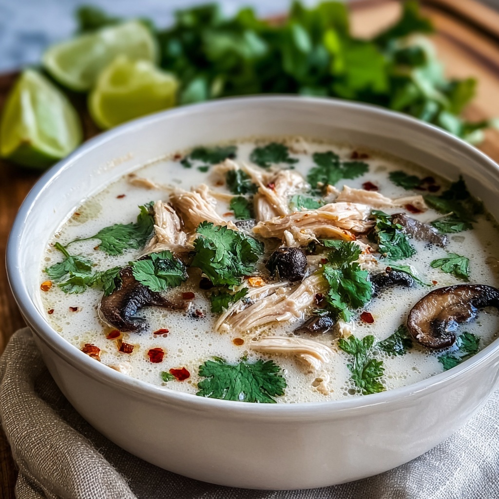 Tom Kha Thai Coconut Soup Recipe - Recipe Image