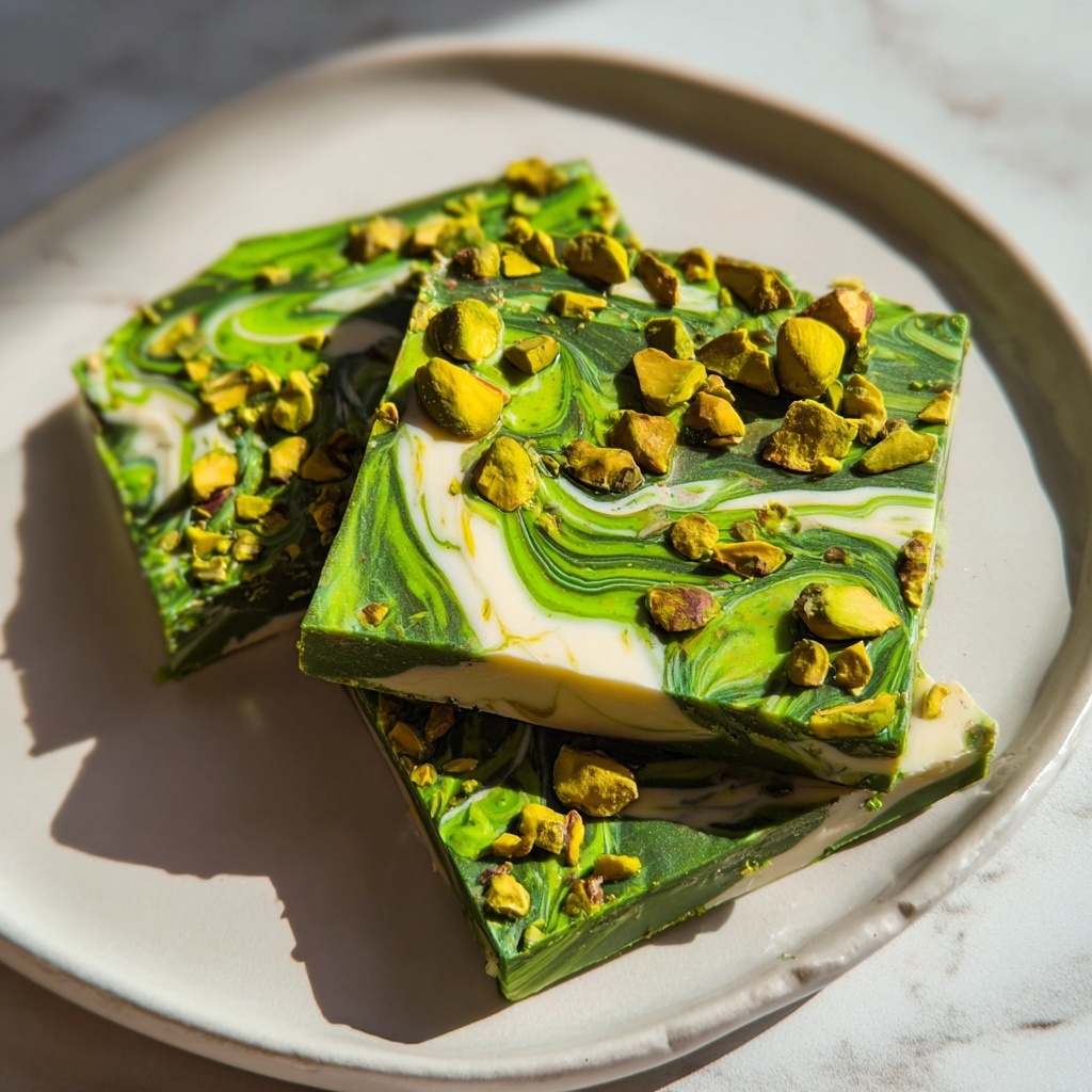 Pistachio Matcha White Chocolate Bark Recipe - Recipe Image