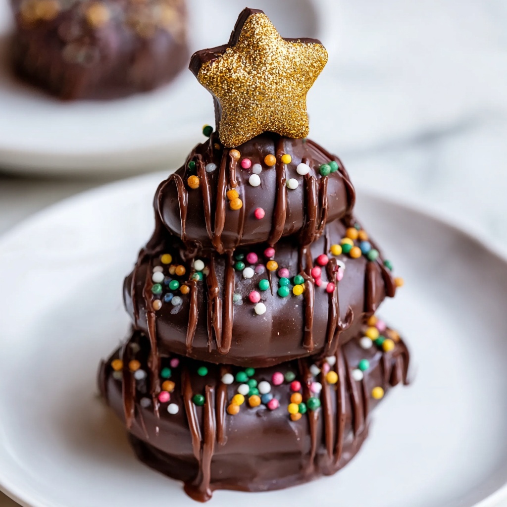 Chocolate Kinder Christmas Trees Recipe - Recipe Image