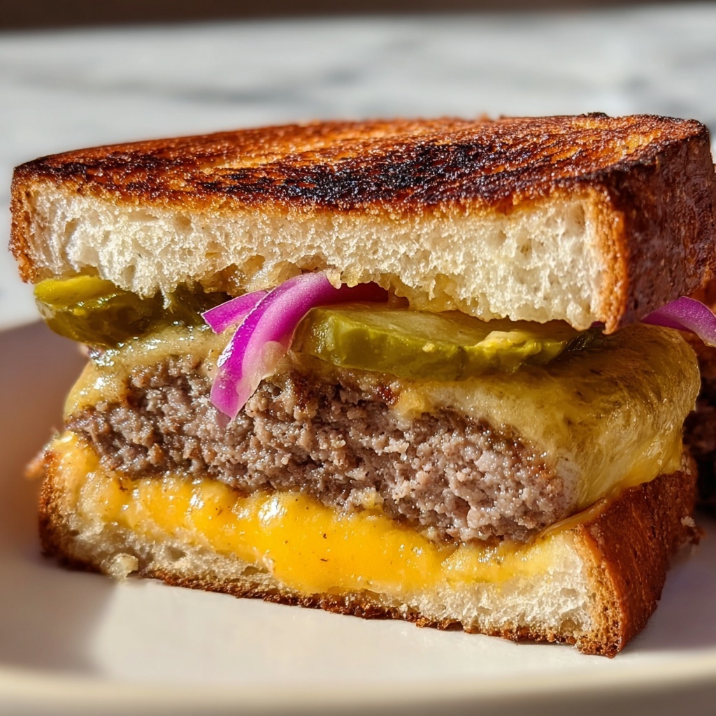 Smashed Burger Grilled Cheese Recipe - Recipe Image