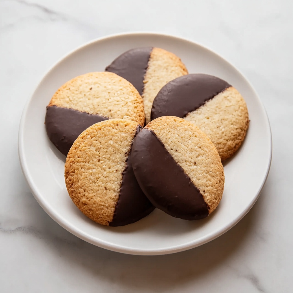 Vanilla Wafers Dipped in Melted Chocolate Recipe - Recipe Image