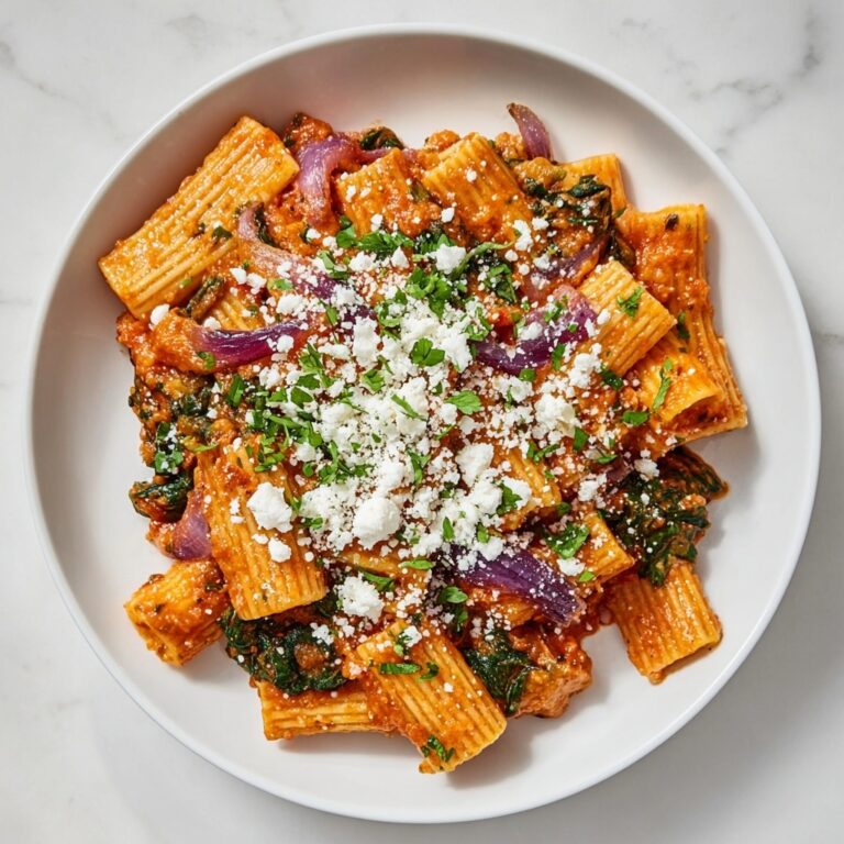 Mediterranean Baked Penne with Sun-Dried Tomatoes, Feta, and Fresh Herbs Recipe