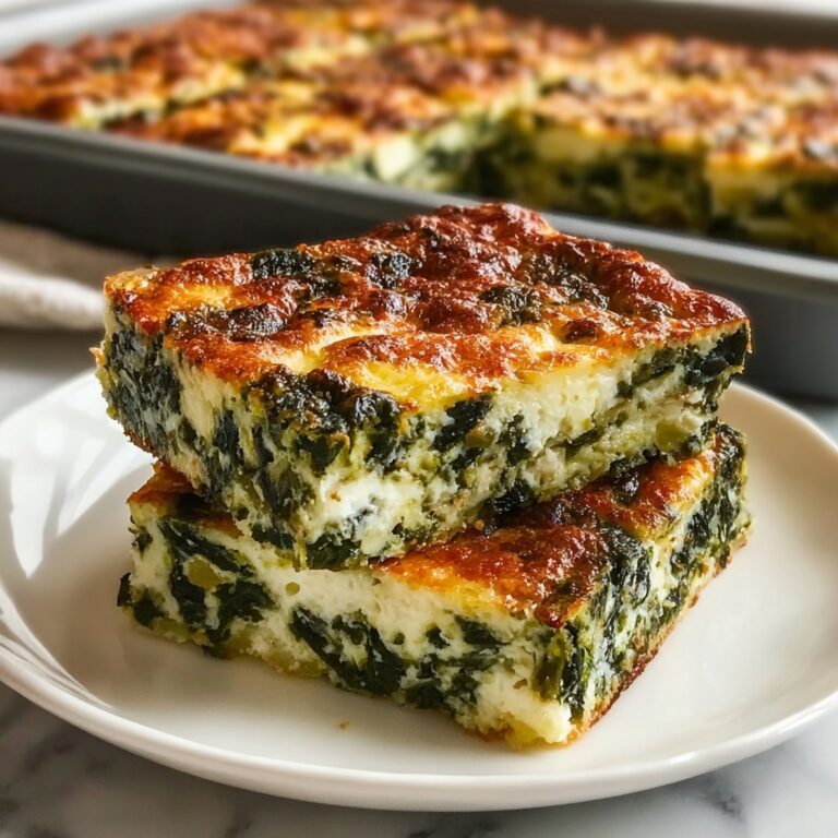 Spinach and Cheese Squares Recipe