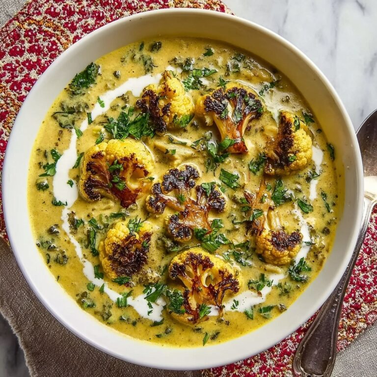 Mediterranean Cauliflower Soup Recipe