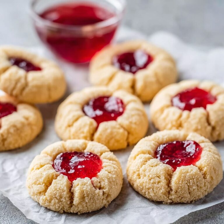 Soft Christmas Thumbprint Cookies with Jam Centers Recipe