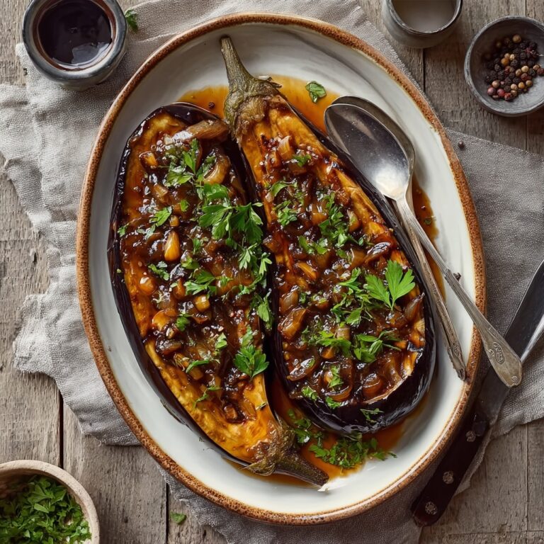 Sticky Garlic Eggplant Recipe
