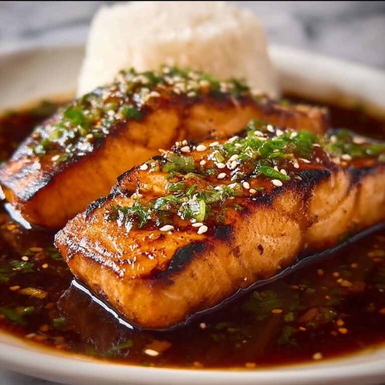 Honey Garlic Glazed Salmon with Sticky Sweet Glaze Recipe