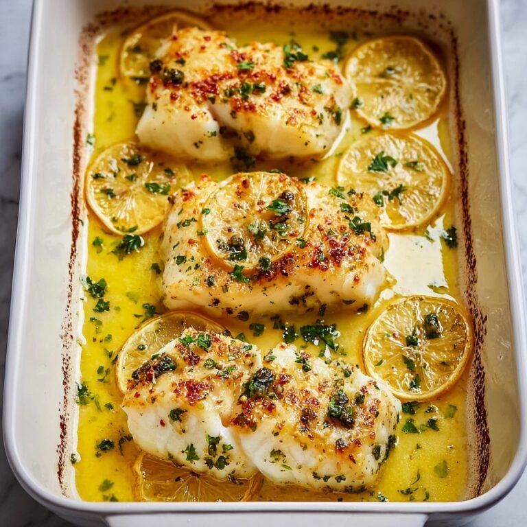 Lemon Butter Baked Cod Recipe