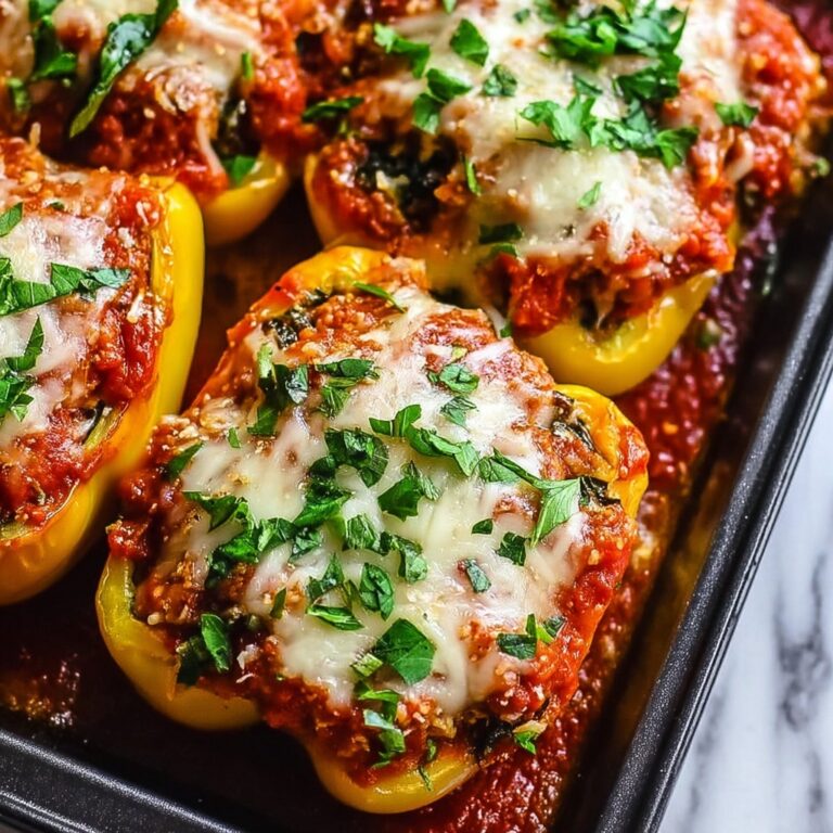 Low Carb Lasagna Stuffed Peppers Recipe