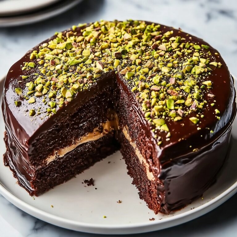 Dubai Chocolate Cake Recipe with Pistachios Recipe