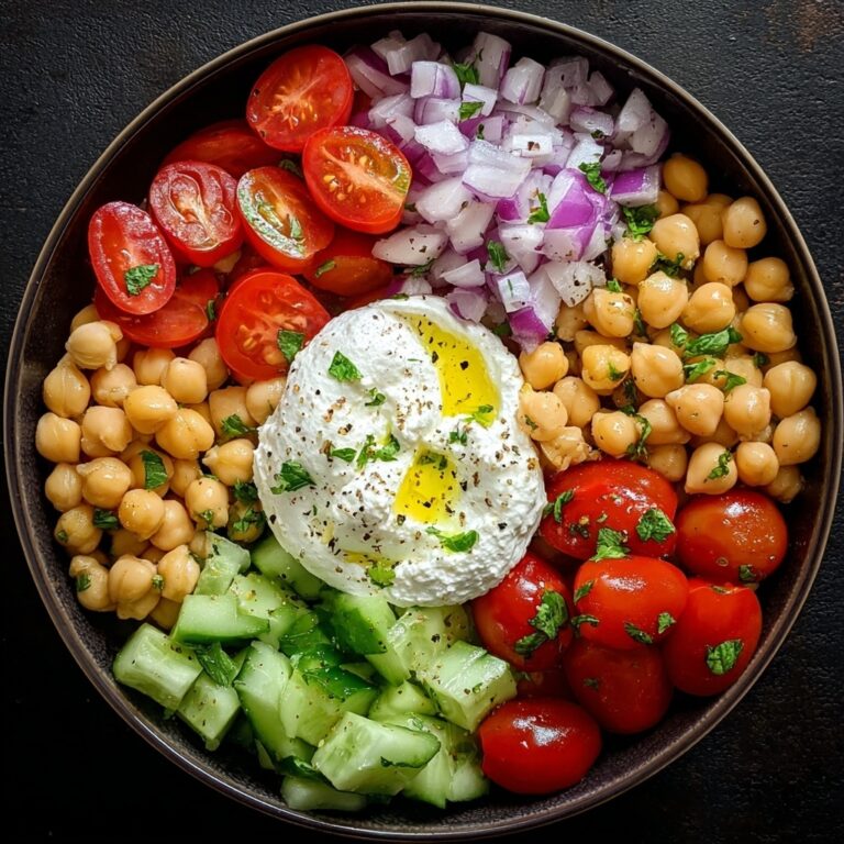 Cottage Cheese and Chickpea Salad Bowl Recipe