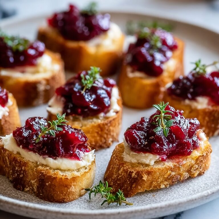 Cranberry and Brie Crostini Recipe
