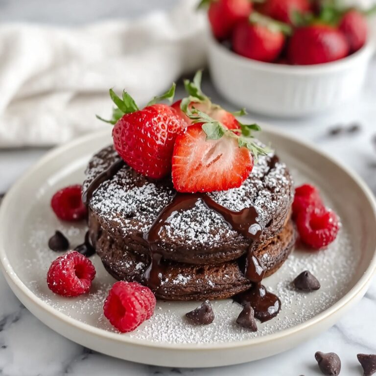 Double Chocolate Baked Protein Pancake Bowls Recipe