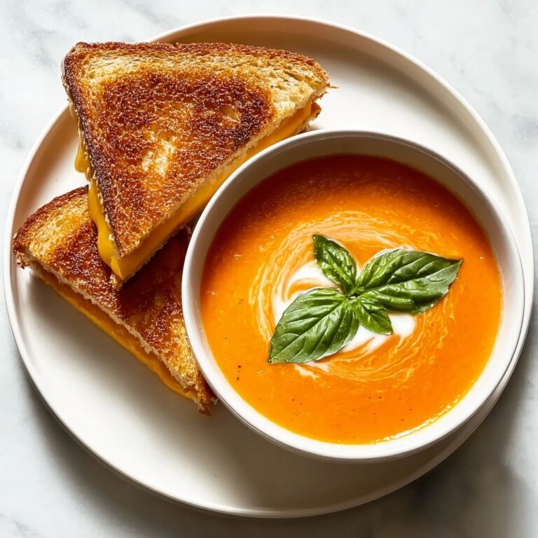 Easy Tomato Soup with Grilled Cheese Recipe
