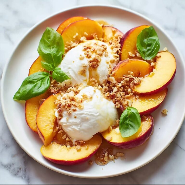 Peach and Burrata Caprese Salad Delight Recipe