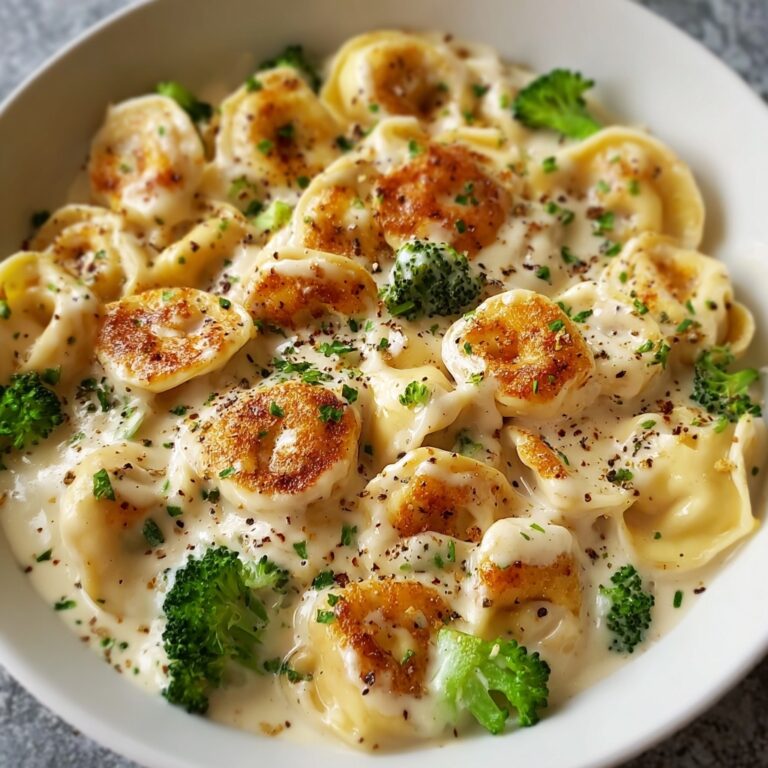 Creamy Parmesan Tortellini with Chicken Recipe