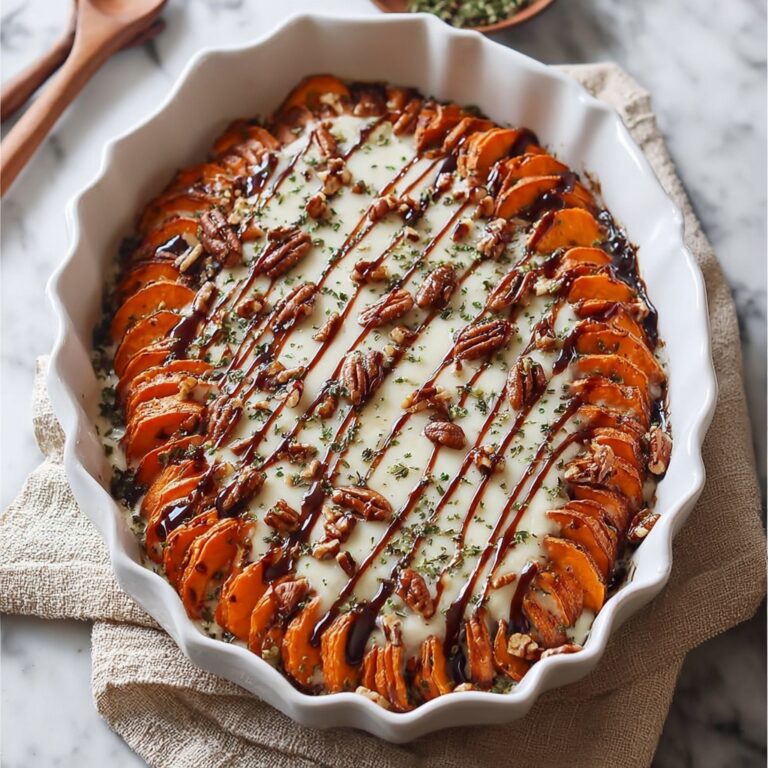 Creamy Baked Sweet Potatoes with Cheddar and Parmesan Recipe