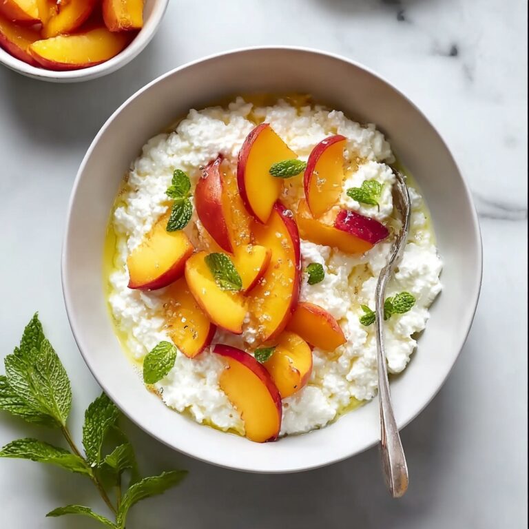 Cottage Cheese and Peach Parfait Recipe