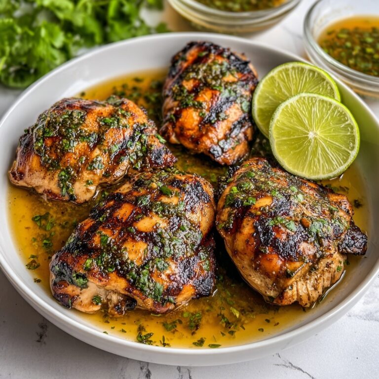 Charred Cilantro Lime Chicken Thighs Recipe