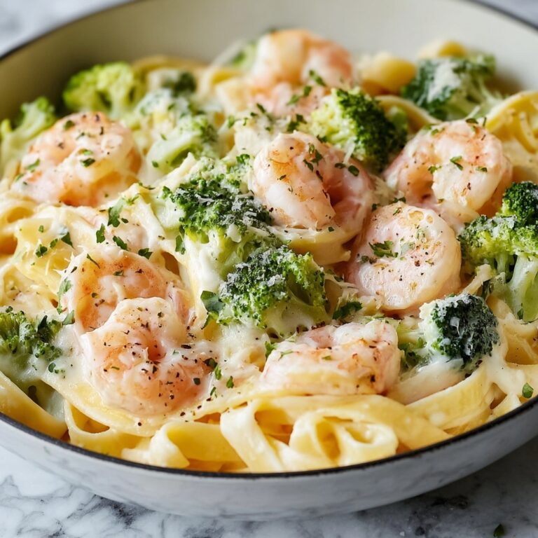 Broccoli Shrimp Alfredo Recipe