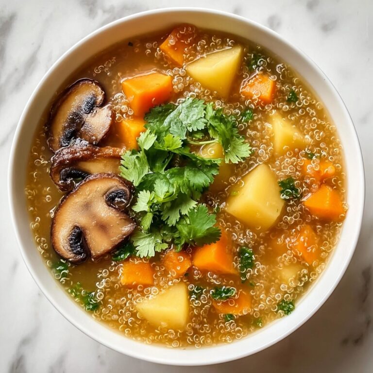 Hearty Mushroom Quinoa Soup Recipe