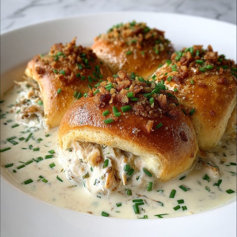 Chicken Pillows with Creamy Parmesan Sauce Recipe